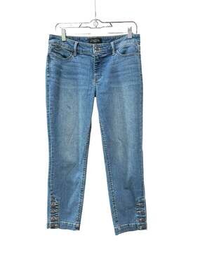 Talbots Flawless Five-Pocket Petites Ankle Jeans with Anchor Button Detail